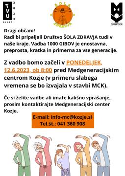 Šola zdravja vabilo